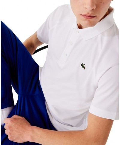 Men's SPORT Breathable Run-Resistant Interlock Polo Shirt White $39.96 Polo Shirts