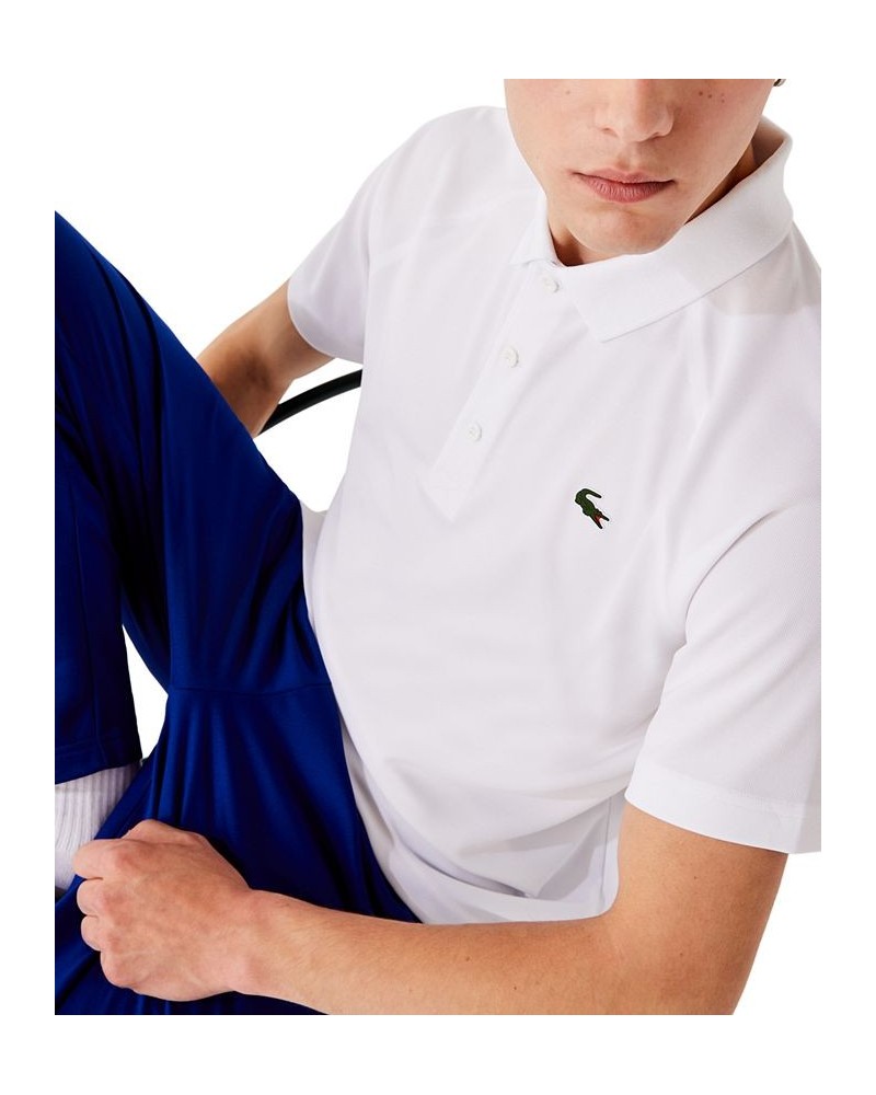 Men's SPORT Breathable Run-Resistant Interlock Polo Shirt White $39.96 Polo Shirts