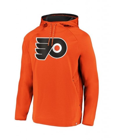 Men's Branded Orange Philadelphia Flyers Iconic Defender Fleece Pullover Hoodie $34.97 Sweatshirt