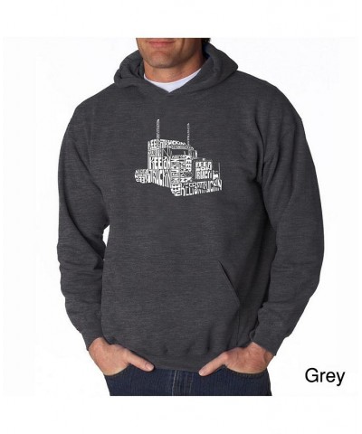 Men's Word Art Hoodie - Keep on Truckin Gray $24.00 Sweatshirt