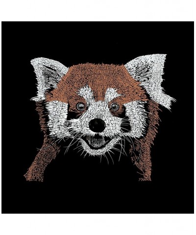 Men's Premium Word Art T-shirt - Red Panda Black $22.05 T-Shirts