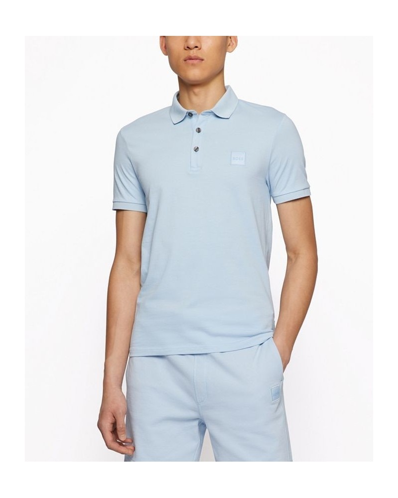 BOSS Men's Slim-Fit Polo Shirt Blue $48.02 Polo Shirts