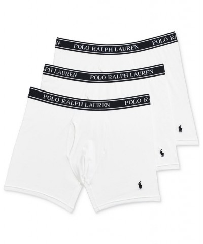 Men's Big & Tall Stretch Classic Boxer Briefs, 3-Pack White $28.75 Underwear