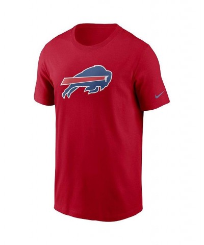 Men's Red Buffalo Bills Primary Logo T-shirt $22.50 T-Shirts