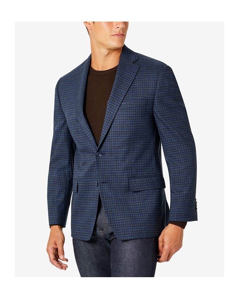 Men's Modern-Fit Pattern Check Sport Coats PD06 $103.70 Blazers