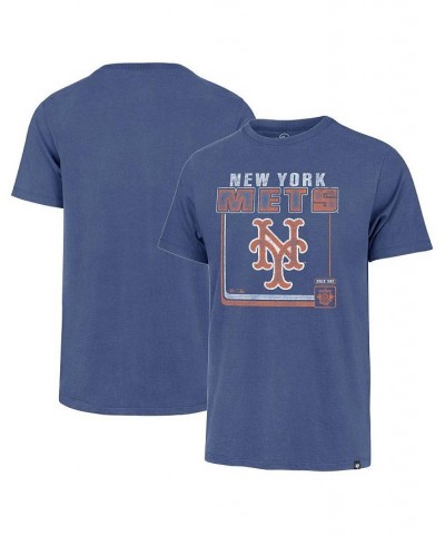 Men's Royal New York Mets Borderline Franklin T-shirt $22.94 T-Shirts