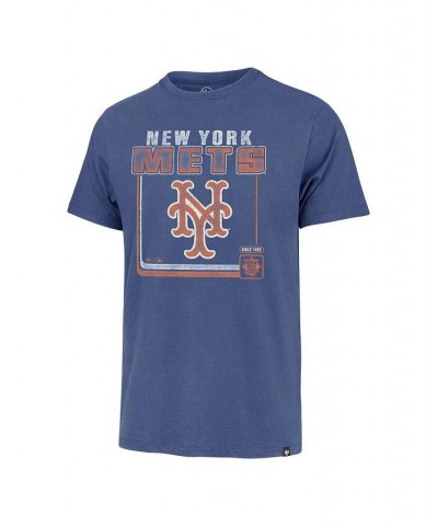 Men's Royal New York Mets Borderline Franklin T-shirt $22.94 T-Shirts