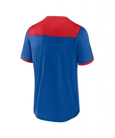 Men's Branded Royal, Red Texas Rangers True Classics Walk-Off V-Neck T-shirt $19.27 T-Shirts