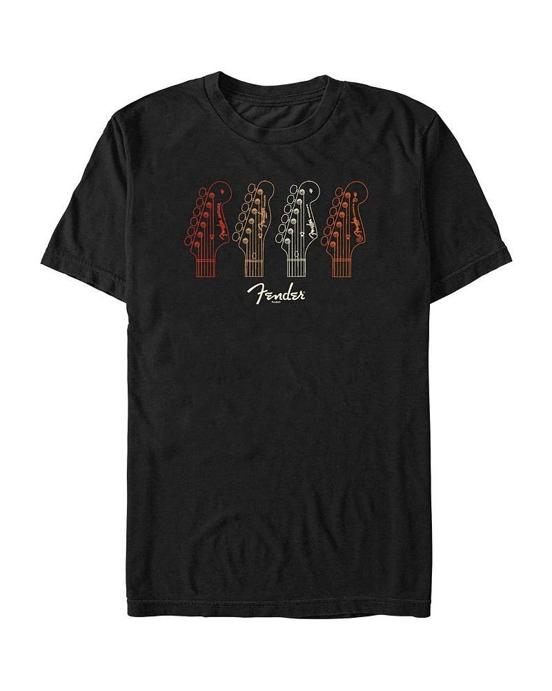 Men's Fender Fall Colored Stocks Short Sleeves T-shirt Black $15.05 T-Shirts