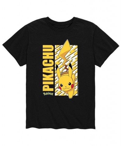 Men's Pokemon Pikachu T-shirt Black $19.24 T-Shirts