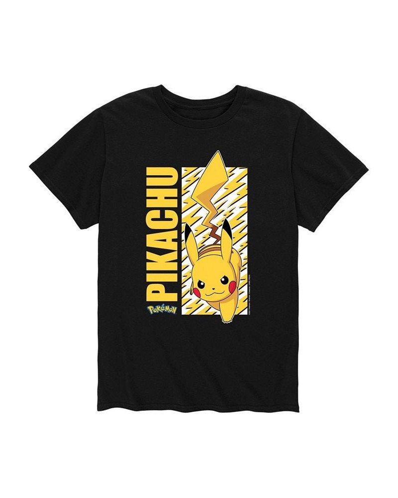 Men's Pokemon Pikachu T-shirt Black $19.24 T-Shirts