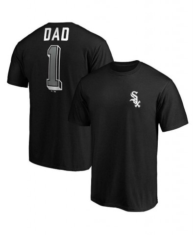 Men's Black Chicago White Sox Number One Dad Team T-shirt $25.19 T-Shirts