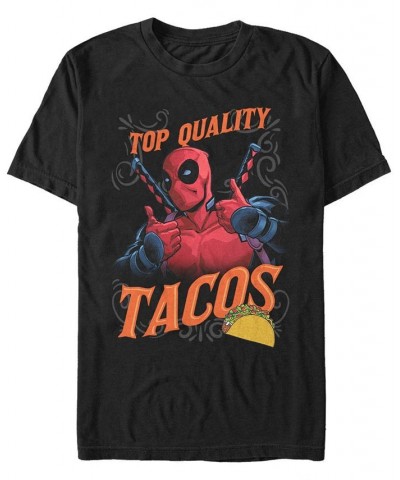 Marvel Men's Deadpool The Best Quality Tacos Short Sleeve T-Shirt Black $20.64 T-Shirts