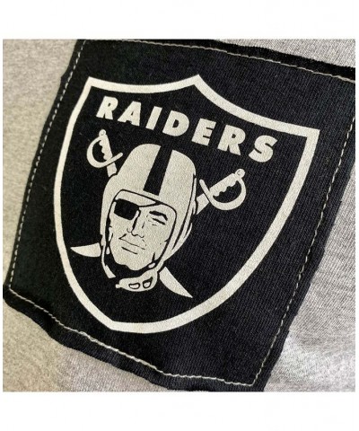 Men's Gray Las Vegas Raiders Angle Long Sleeve T-shirt $20.40 T-Shirts