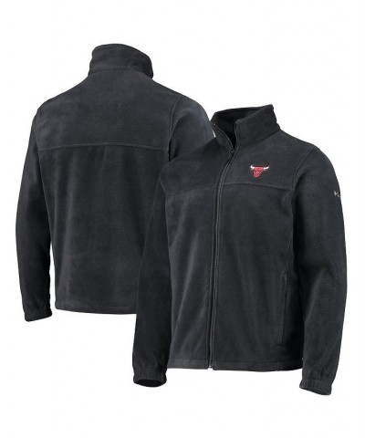 Men's Black Chicago Bulls Flanker Full-Zip Jacket $46.55 Jackets