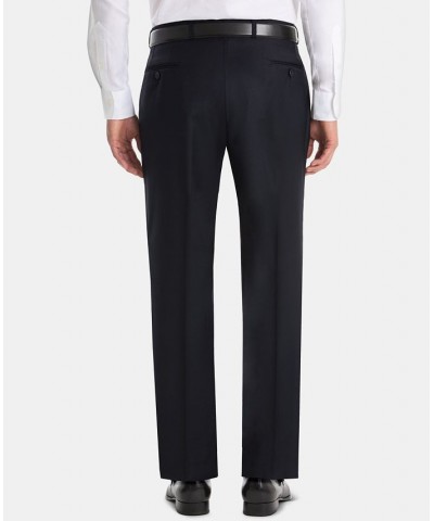 Men's UltraFlex Classic-Fit Navy Wool Pants $37.28 Suits