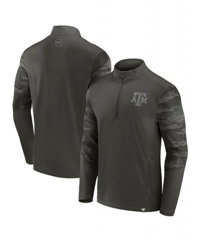 Men's Branded Black Texas A&M Aggies OHT Military-Inspired Appreciation Guardian Quarter-Zip Top $32.90 Sweatshirt