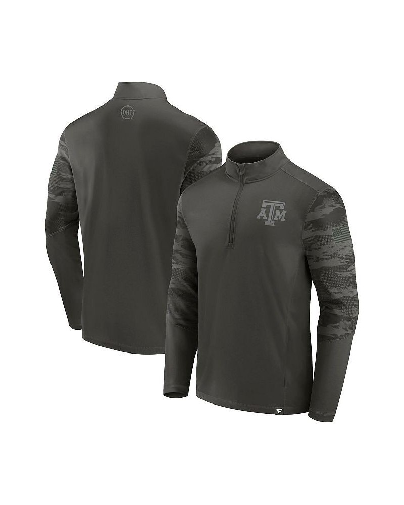 Men's Branded Black Texas A&M Aggies OHT Military-Inspired Appreciation Guardian Quarter-Zip Top $32.90 Sweatshirt