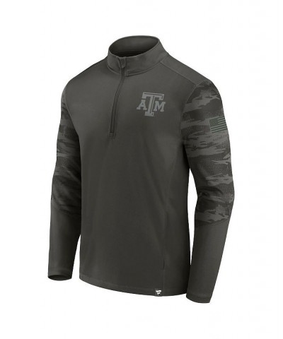 Men's Branded Black Texas A&M Aggies OHT Military-Inspired Appreciation Guardian Quarter-Zip Top $32.90 Sweatshirt