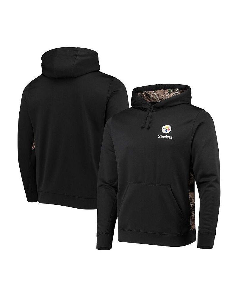 Men's Black, Realtree Camo Pittsburgh Steelers Logo Ranger Pullover Hoodie $25.85 Sweatshirt