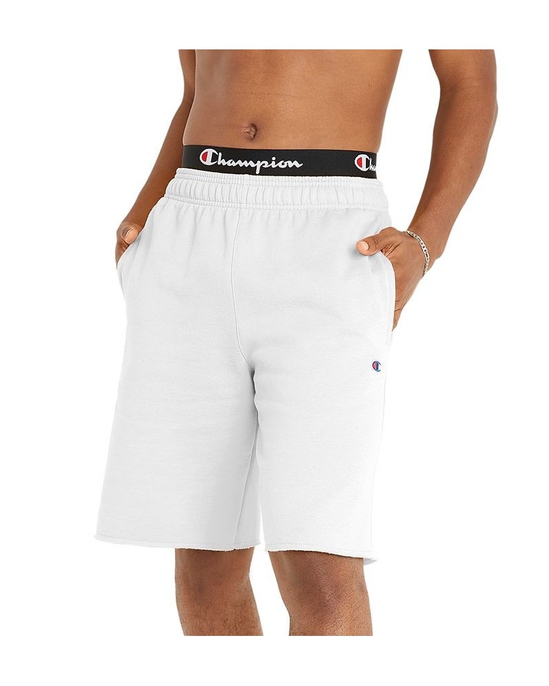 Men's Big & Tall Powerblend Standard-Fit 10" Fleece Shorts White $18.85 Shorts