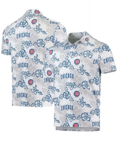 Men's White Chicago Cubs Performance Polo Shirt $36.00 Polo Shirts