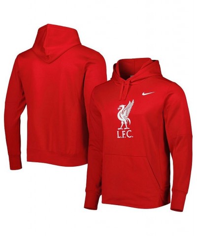 Men's Red Liverpool Therma Performance Pullover Hoodie $45.04 Sweatshirt