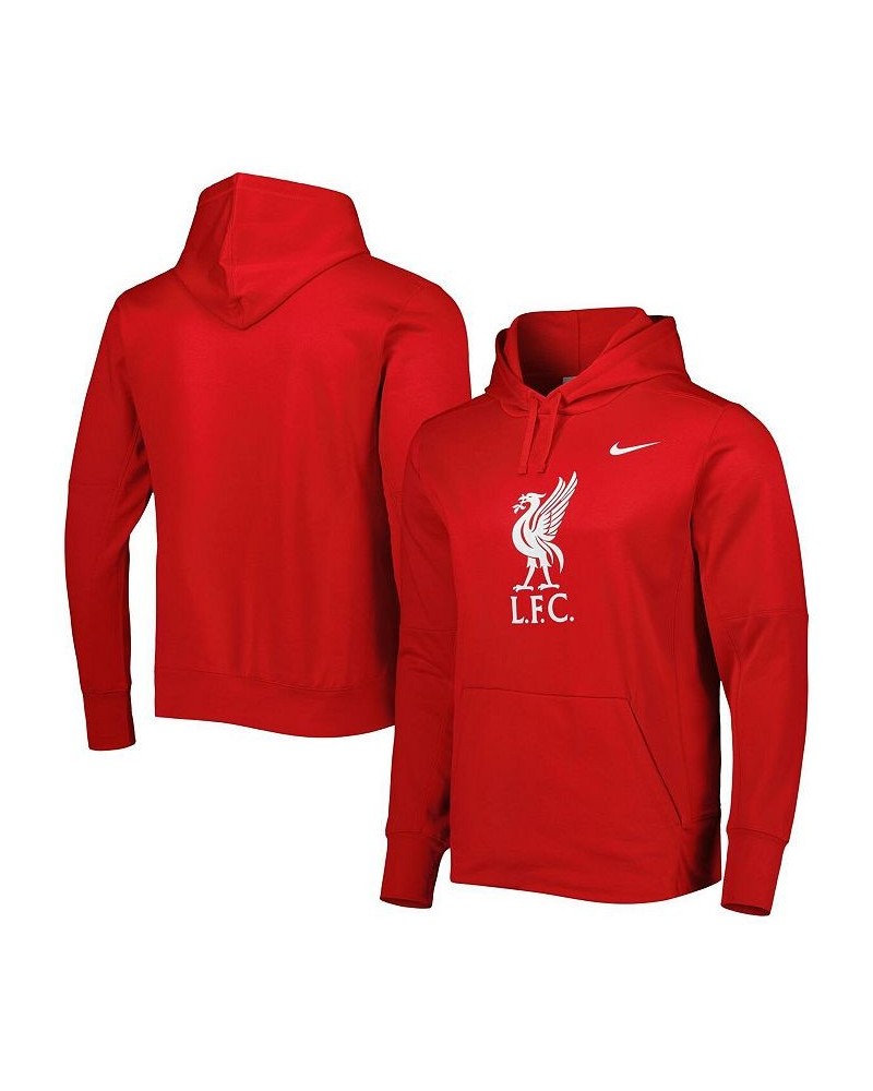 Men's Red Liverpool Therma Performance Pullover Hoodie $45.04 Sweatshirt