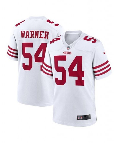 Men's Fred Warner White San Francisco 49ers Player Game Jersey $47.08 Jersey