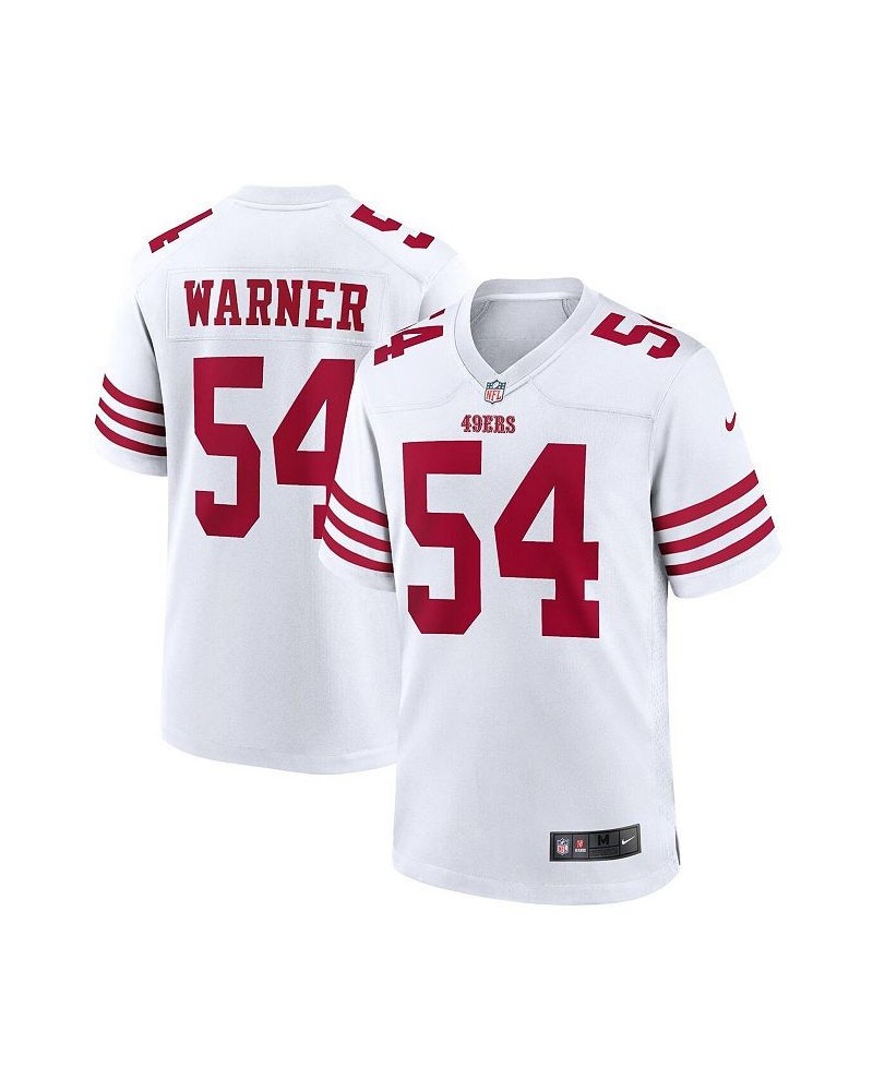 Men's Fred Warner White San Francisco 49ers Player Game Jersey $47.08 Jersey