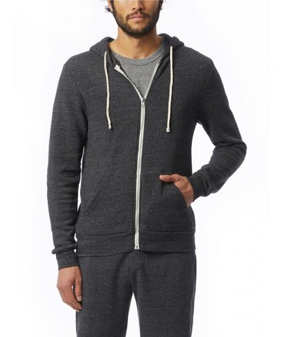 Men's Rocky Zip Hoodie Black Sued $36.34 Sweatshirt