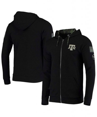 Men's Black Texas A&M Aggies OHT Military-Inspired Appreciation Waffle Full-Zip Hoodie $28.04 Sweatshirt