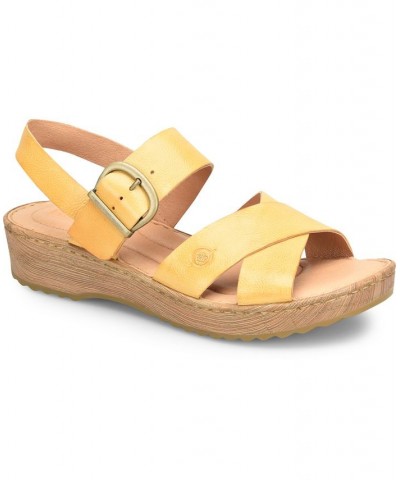 Women's Aida Comfort Sandal Yellow $51.70 Shoes