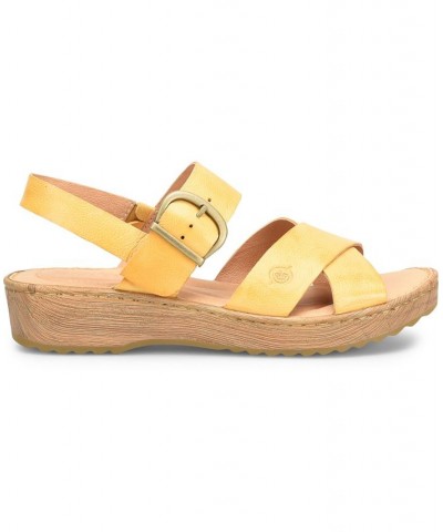 Women's Aida Comfort Sandal Yellow $51.70 Shoes