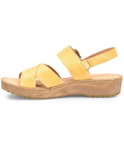 Women's Aida Comfort Sandal Yellow $51.70 Shoes