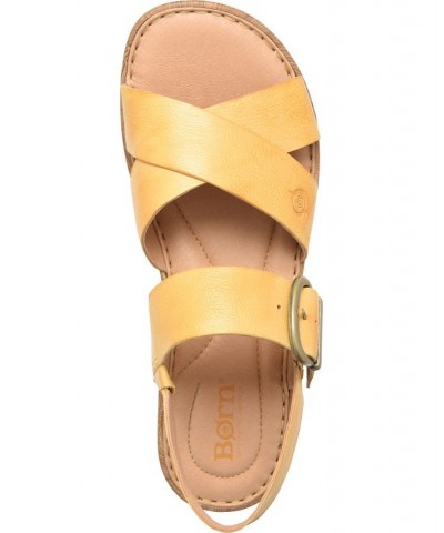 Women's Aida Comfort Sandal Yellow $51.70 Shoes