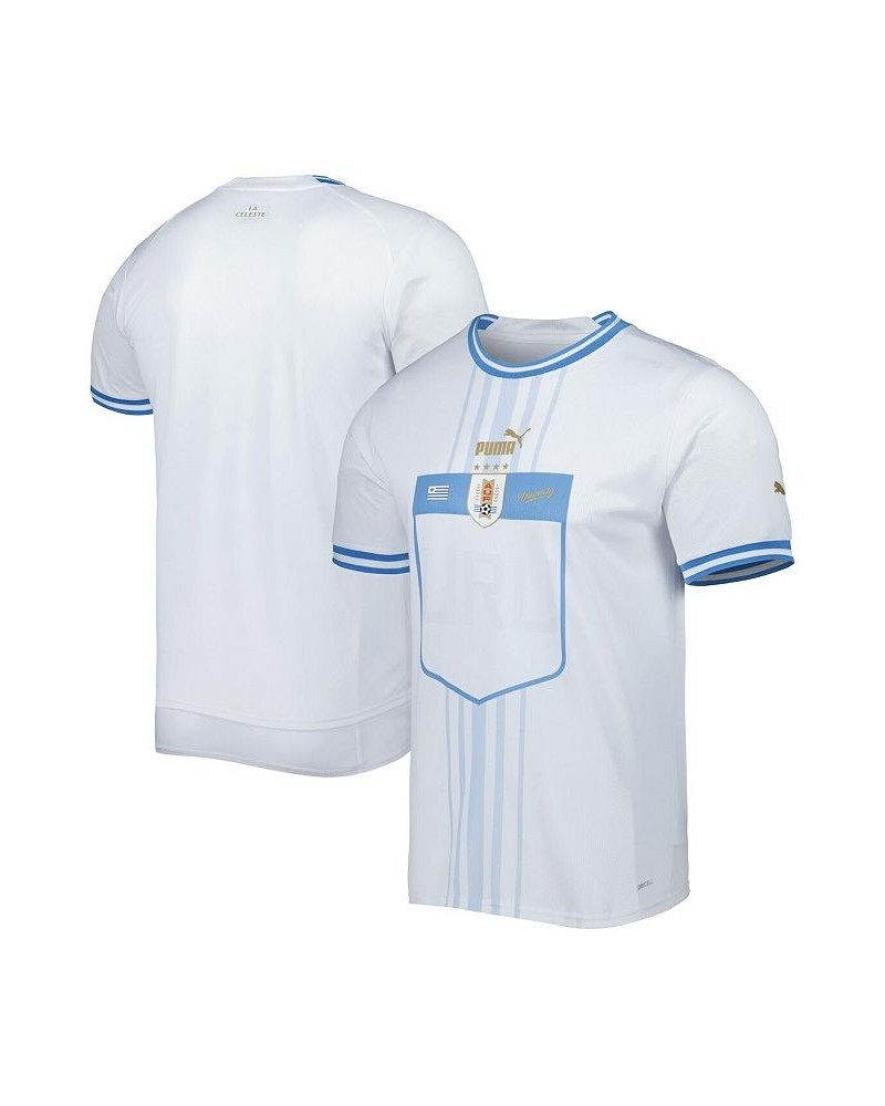 Men's White Uruguay National Team 2022/23 Away Replica Jersey $51.99 Jersey