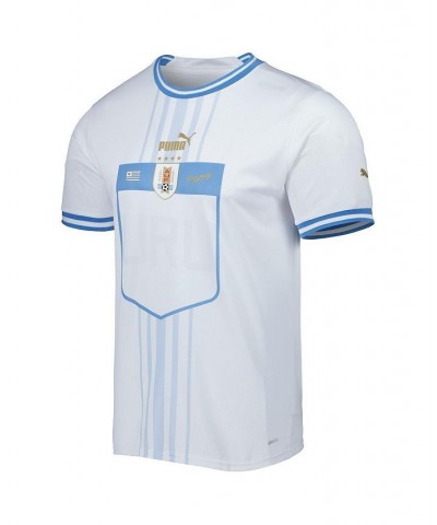 Men's White Uruguay National Team 2022/23 Away Replica Jersey $51.99 Jersey