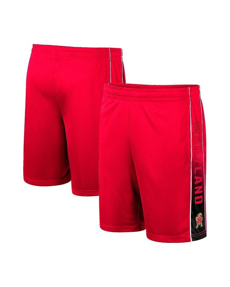 Men's Red Maryland Terrapins Lazarus Shorts $21.99 Shorts