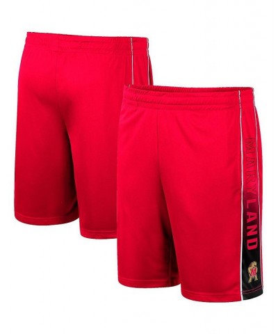 Men's Red Maryland Terrapins Lazarus Shorts $21.99 Shorts