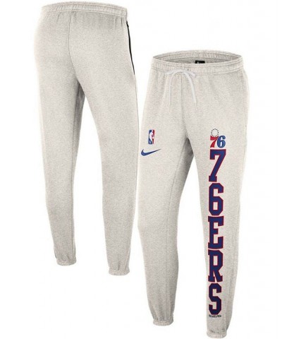 Men's Ash, Royal Philadelphia 76Ers 75Th Anniversary Courtside Fleece Pants $48.40 Pants