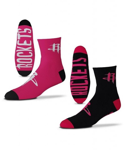 Men's Houston Rockets 2-Pack Team Quarter-Length Socks $10.40 Socks