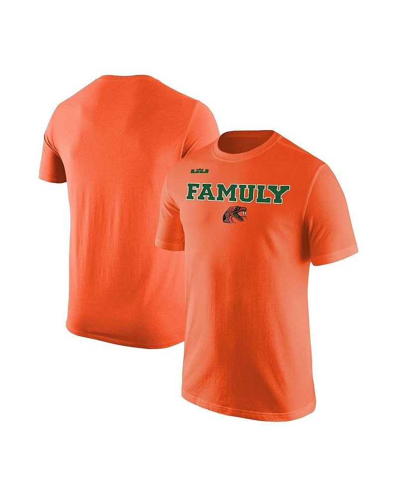 Men's x LeBron James Orange Florida A&M Rattlers Famuly Logo Collection Core T-shirt $17.10 T-Shirts