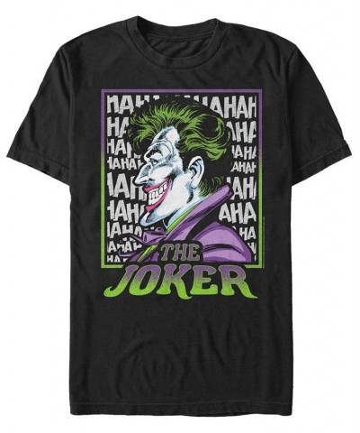 Men's Batman Joker Short Sleeve T-shirt Black $20.99 T-Shirts