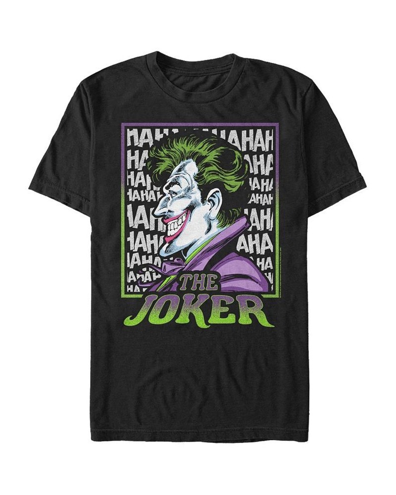 Men's Batman Joker Short Sleeve T-shirt Black $20.99 T-Shirts