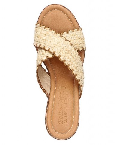 Women's Geo-Italy Wedge Sandals Ivory/Cream $49.50 Shoes