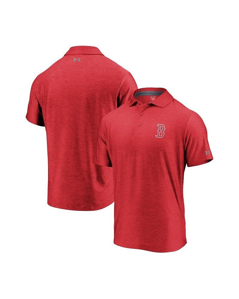 Men's Red Boston Red Sox Playoff Outline Left Chest Performance Polo $32.86 Polo Shirts