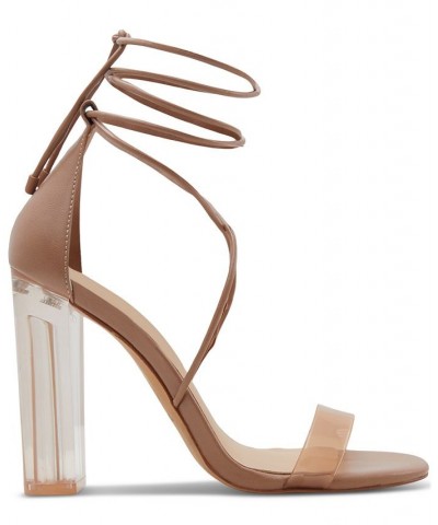 Onardonia Ankle-Tie Dress Sandals Tan/Beige $43.00 Shoes