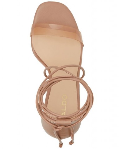 Onardonia Ankle-Tie Dress Sandals Tan/Beige $43.00 Shoes