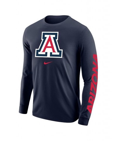 Men's Navy Arizona Wildcats Team Lockup 2-Hit Long Sleeve T-shirt $27.49 T-Shirts